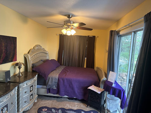 Lilac Room bed